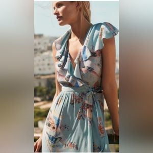 MAEVE🔥 Post card Faux Wrap Dress